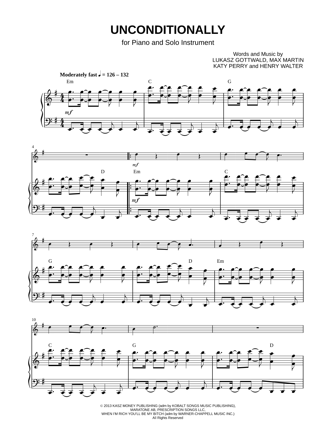 Collection: Unconditionally - Bb Instrument & Piano