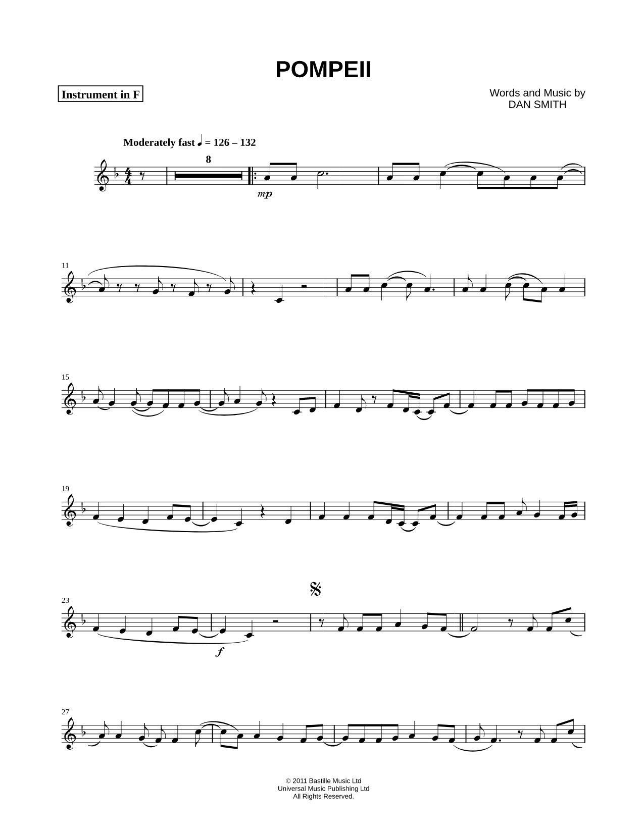 Collection: Pompeii - F Instrument & Piano