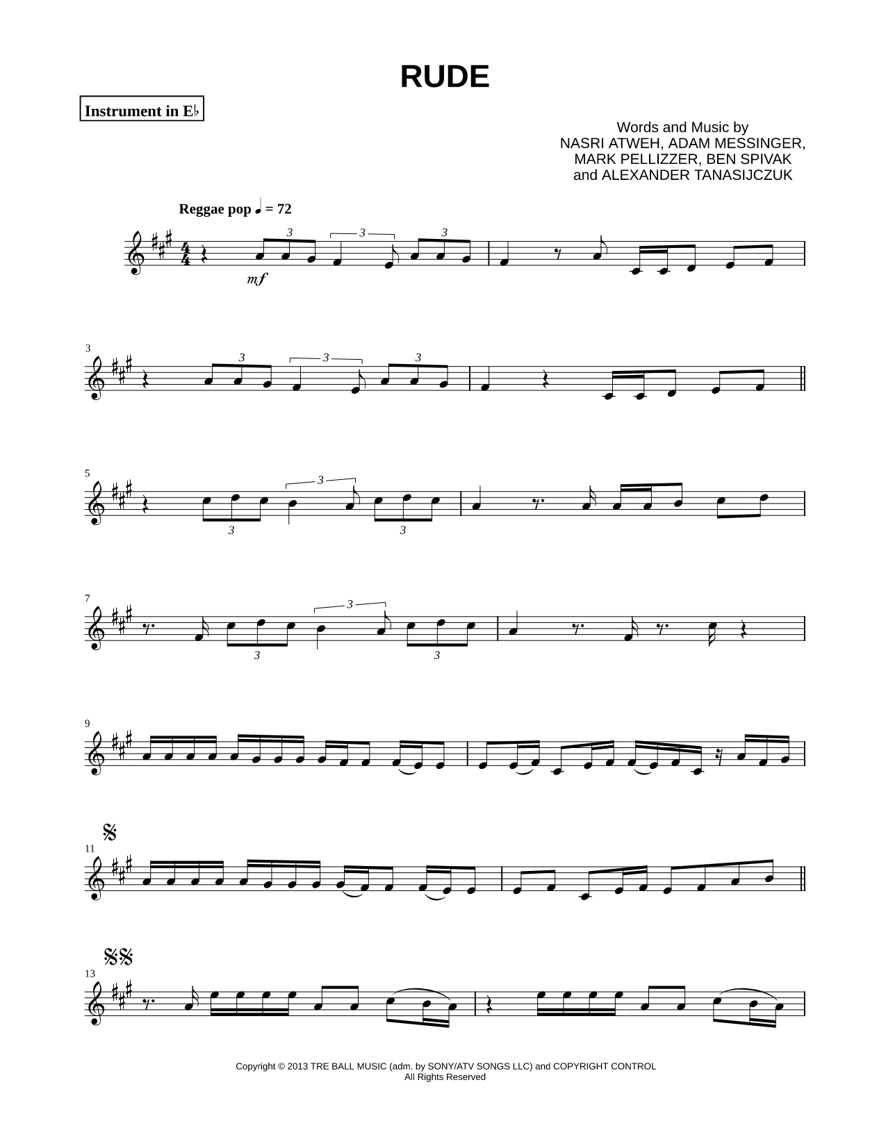 Collection: Rude - Eb Instrument & Piano