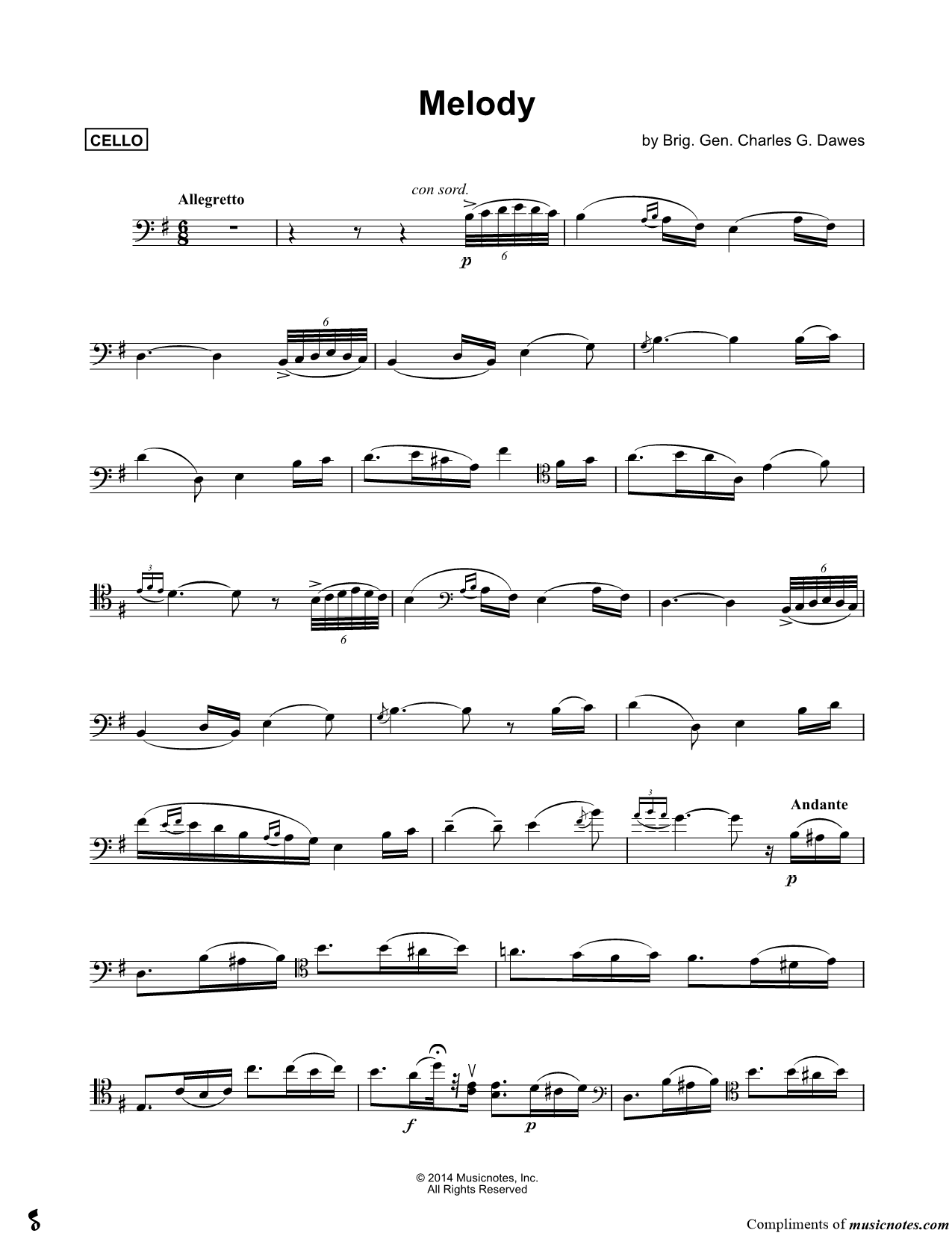 Collection: Melody - Cello & Piano