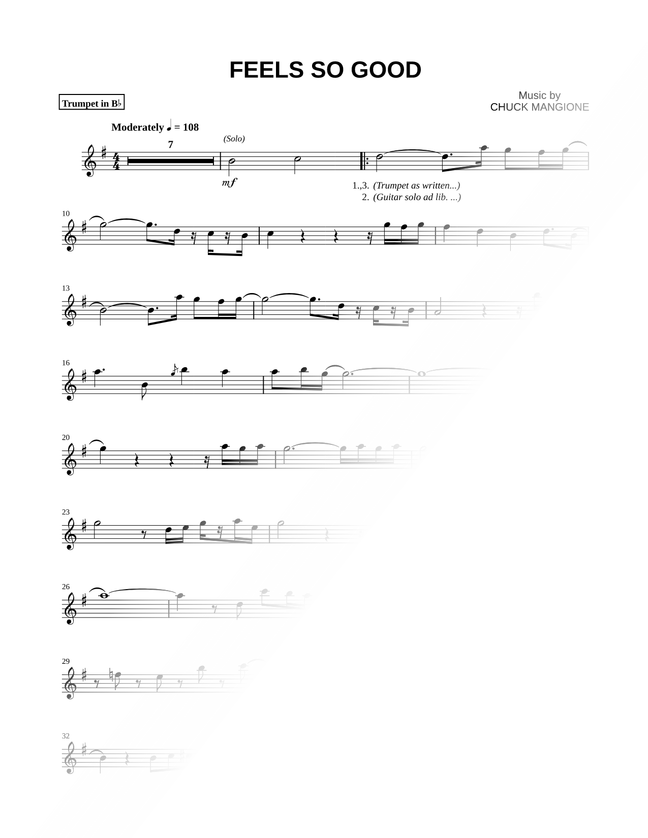 Collection: Feels So Good - Bb Trumpet & Piano