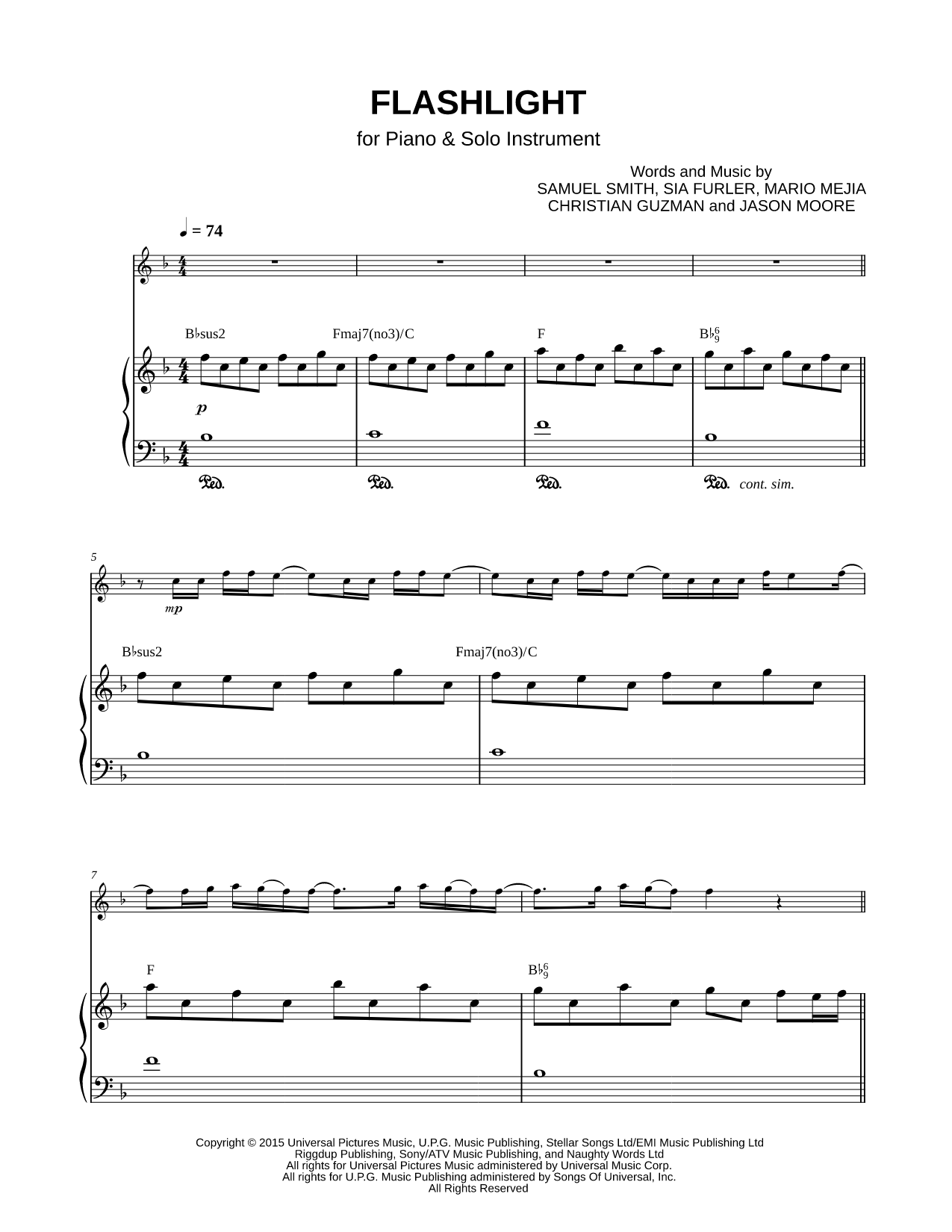 Collection: Flashlight - Eb Instrument & Piano