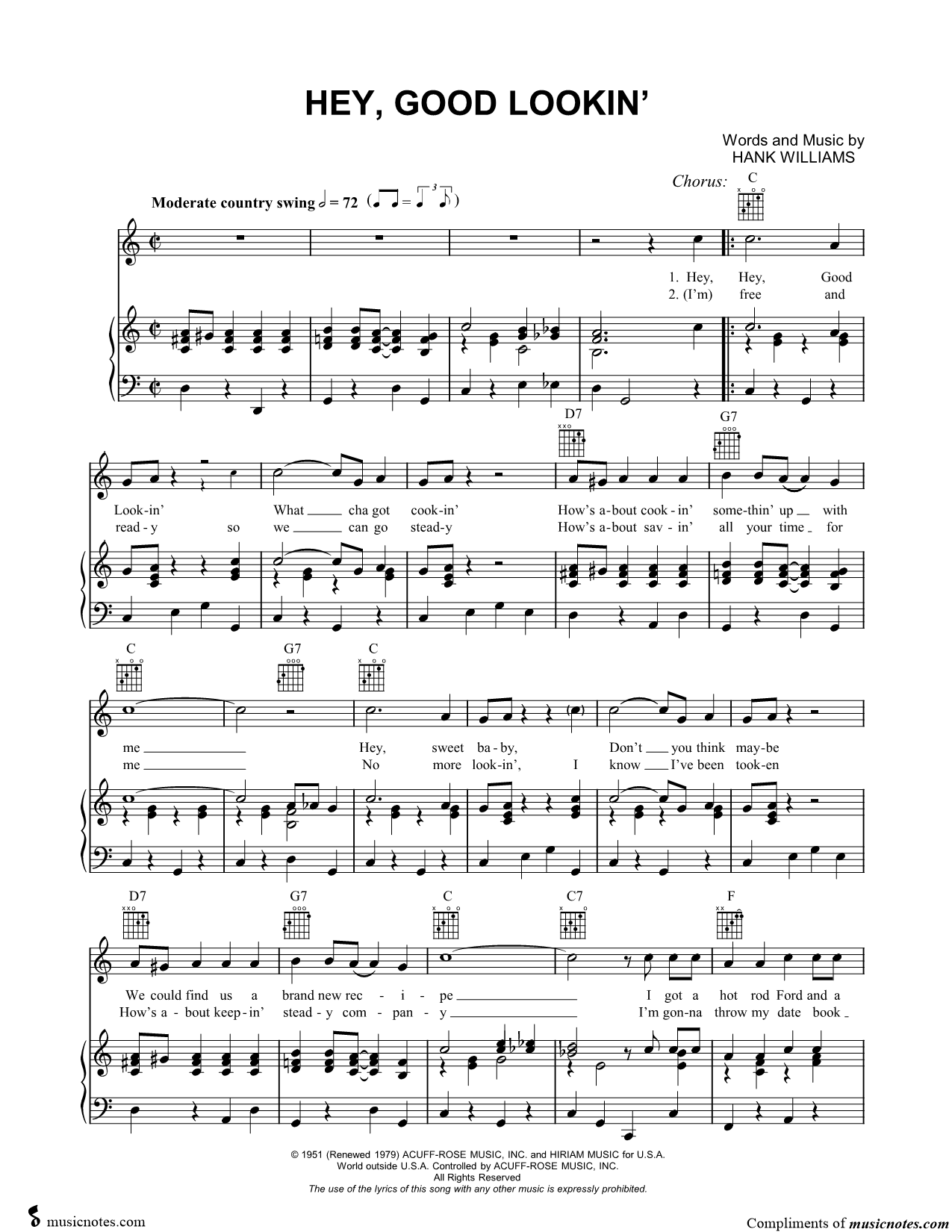Collection: Golden Country Classics for Piano, Voice and Guitar