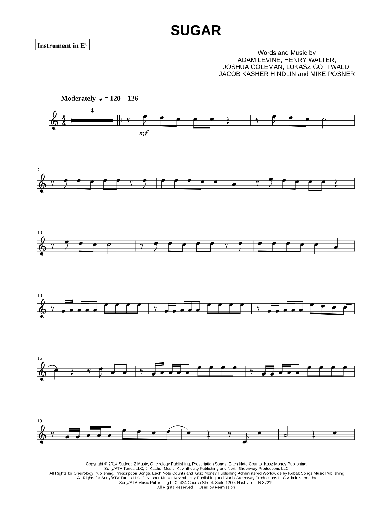 Collection: Sugar - Eb Instrument & Piano