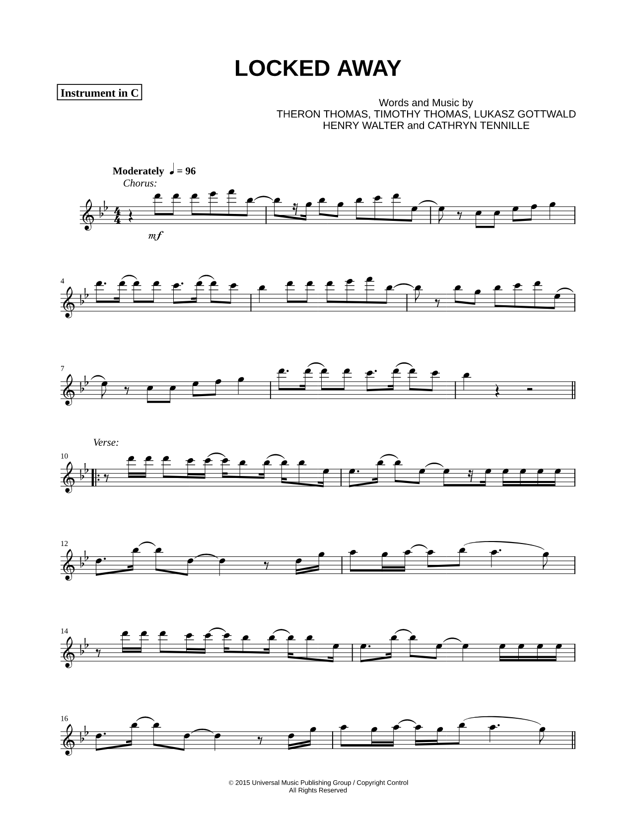 Collection: Locked Away - C Instrument & Piano