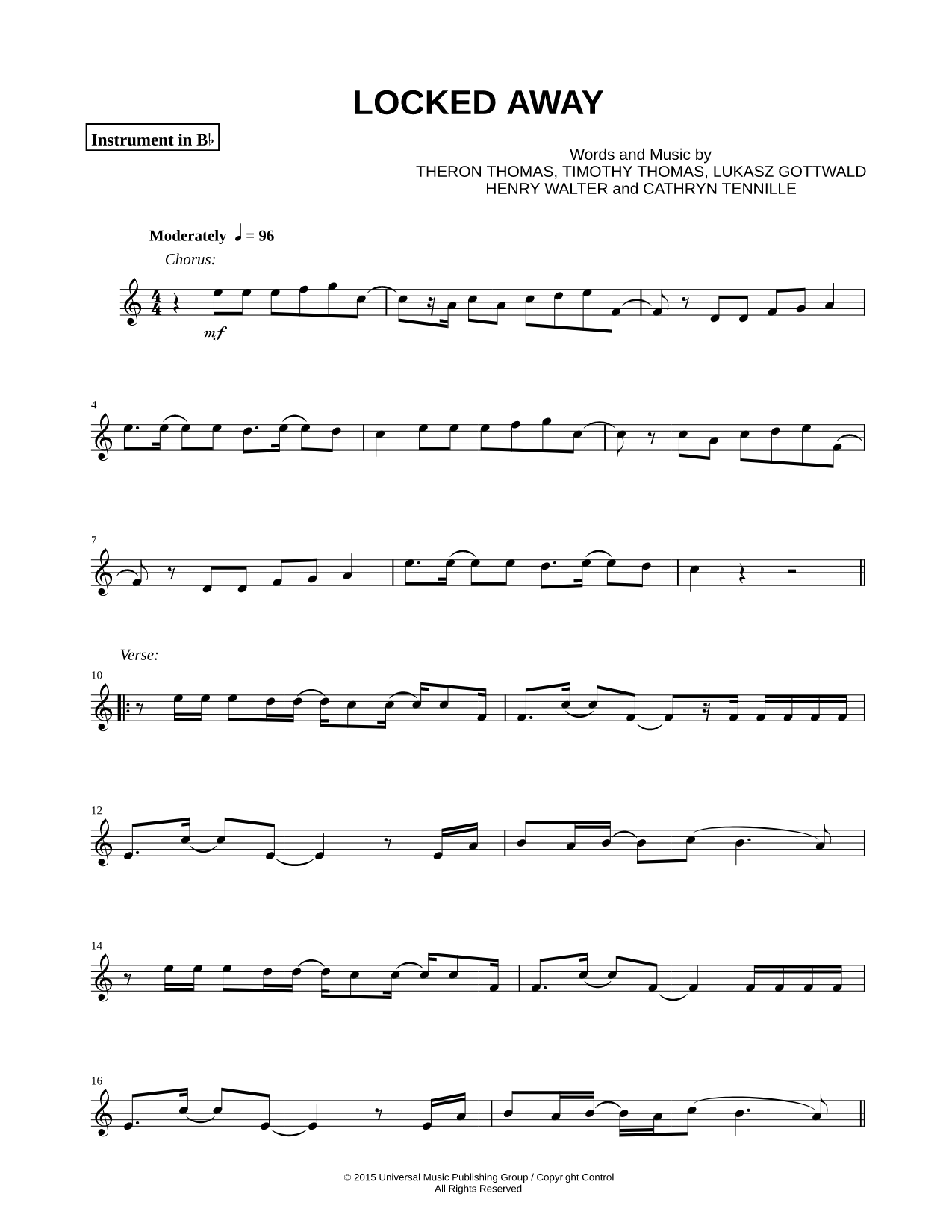 Collection: Locked Away - Bb Instrument & Piano
