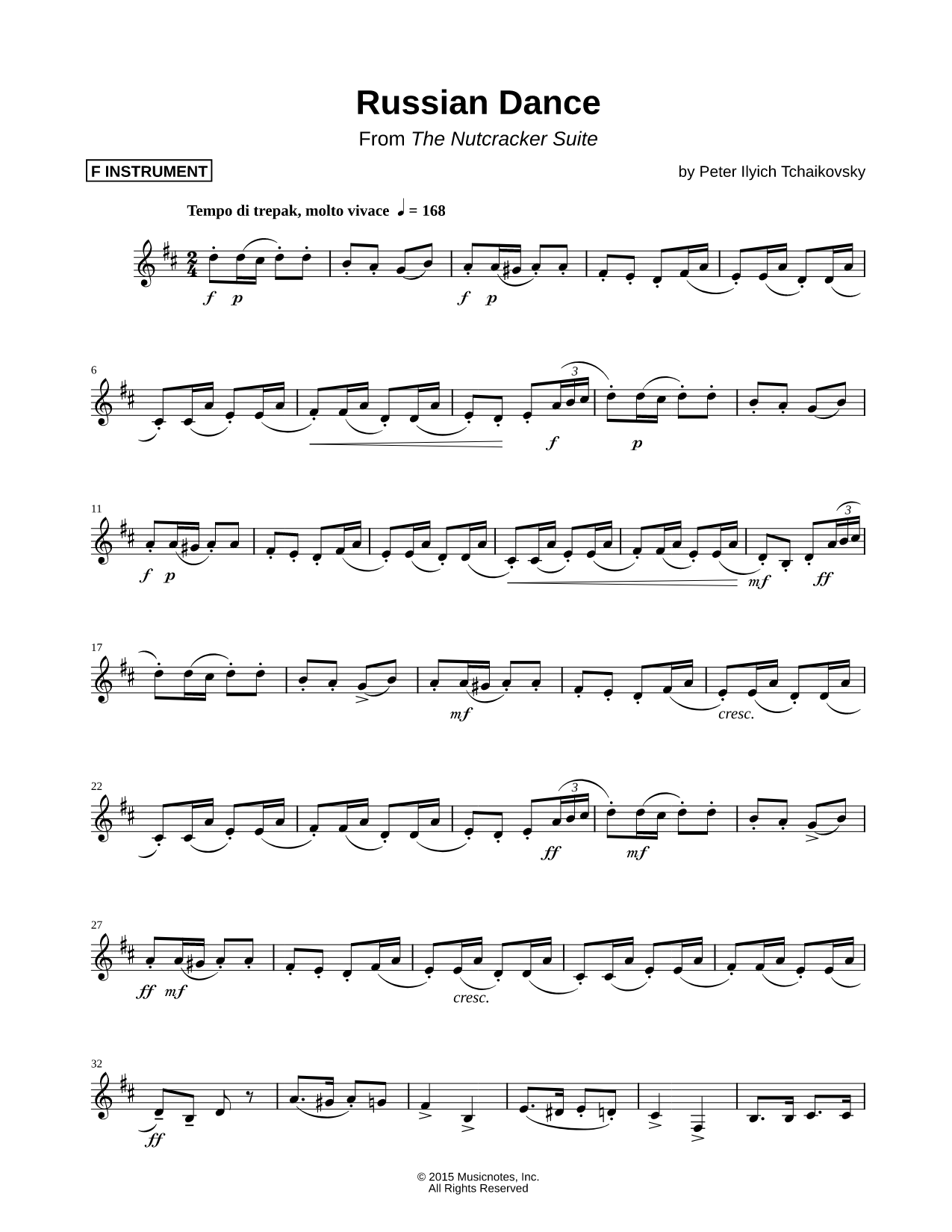 Collection: Russian Dance - F Instrument & Piano