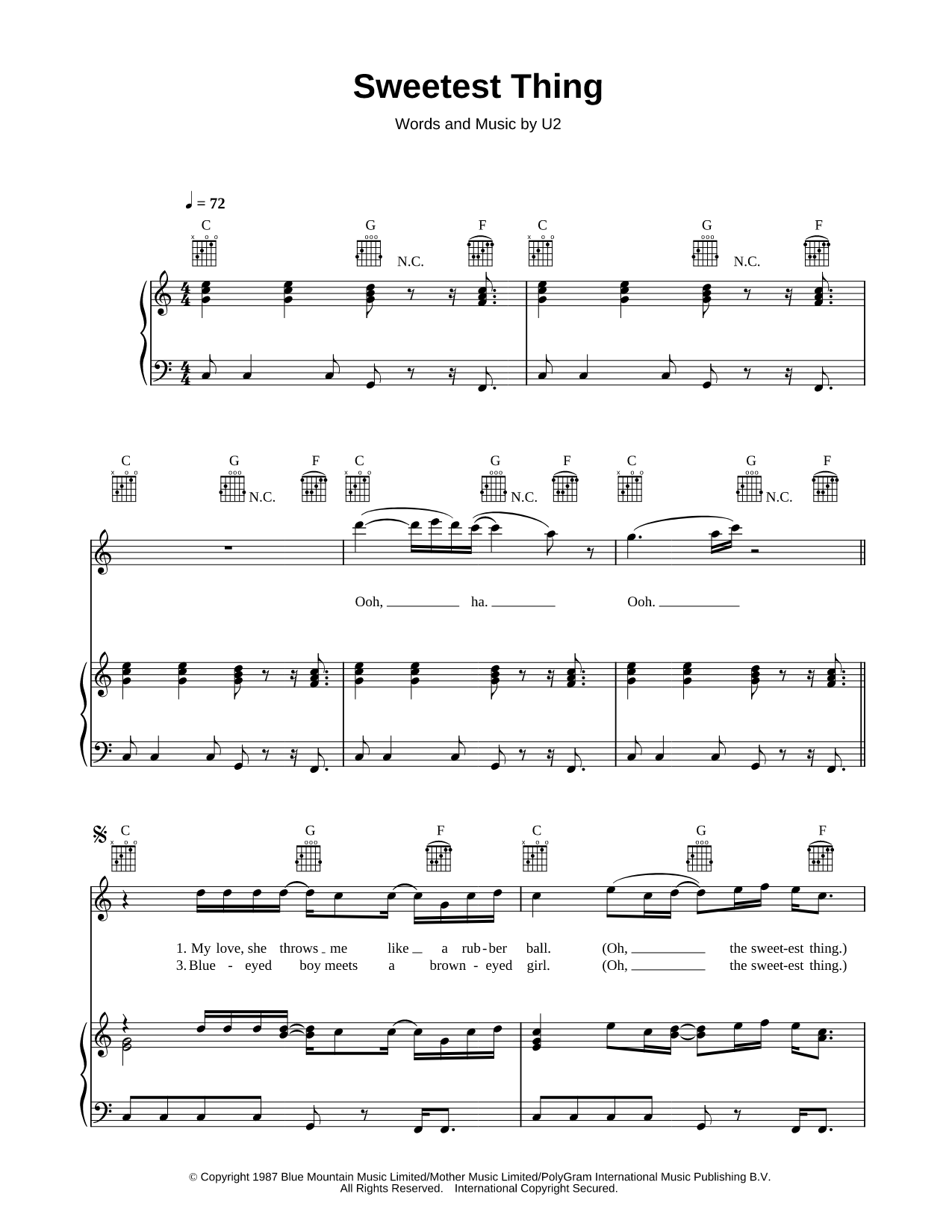 Collection: 12 Pop Sheet Music Favorites