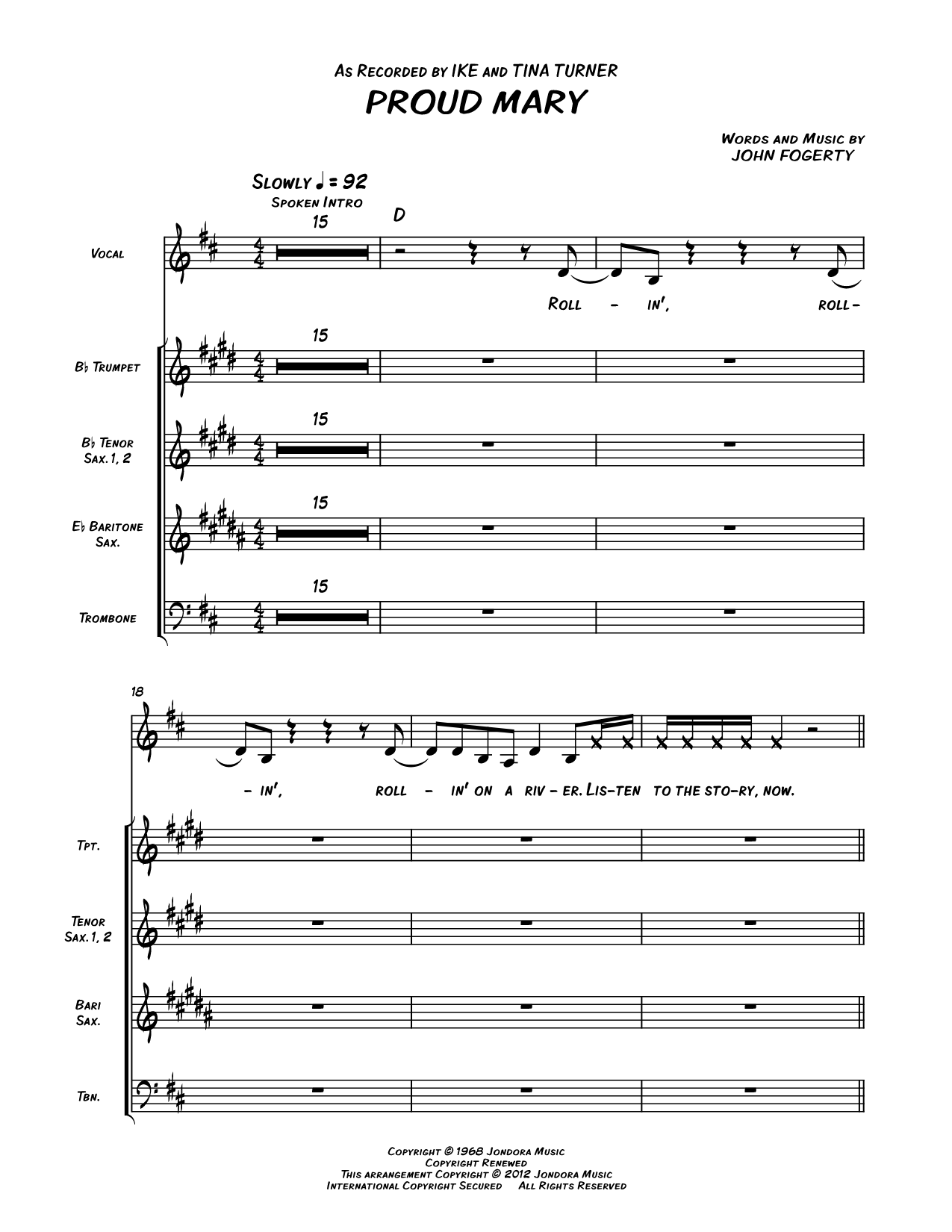 Collection: Proud Mary - Horn Section with Vocal