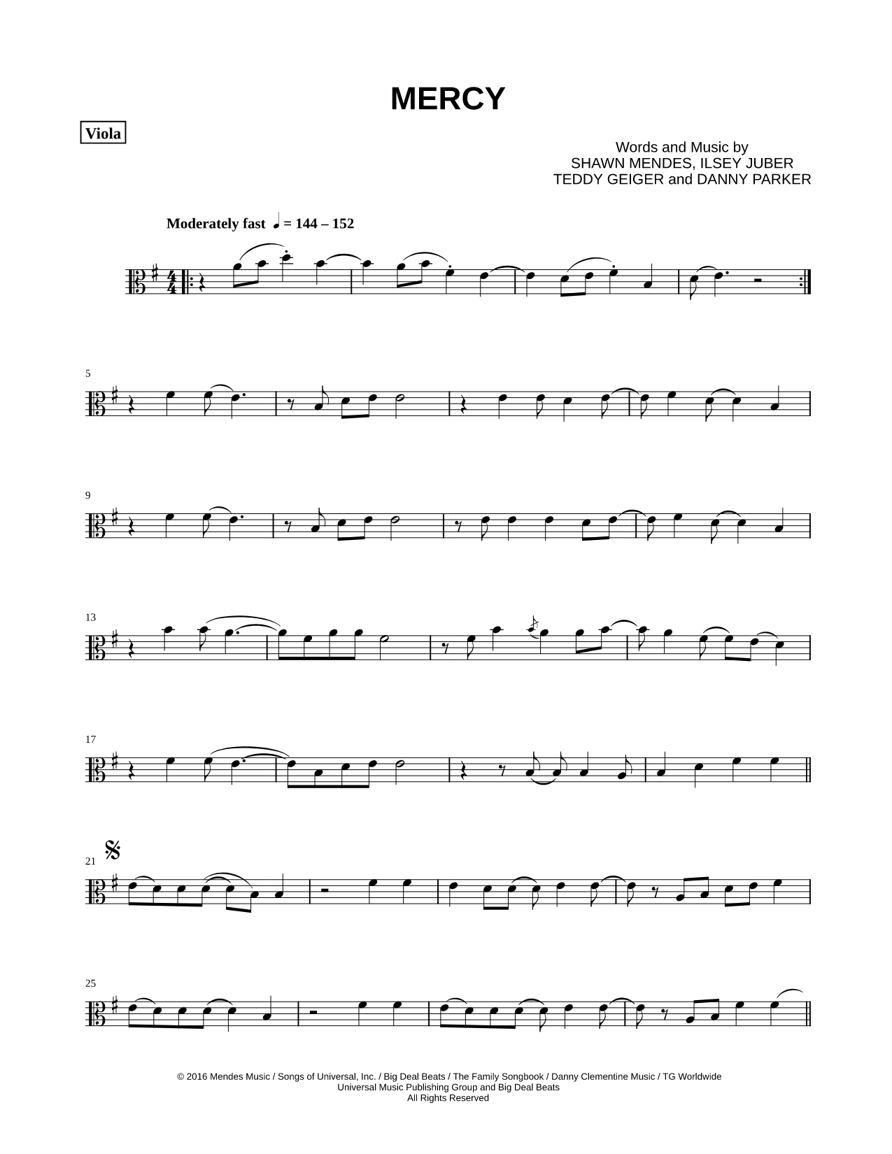 Collection: Mercy - Viola & Piano