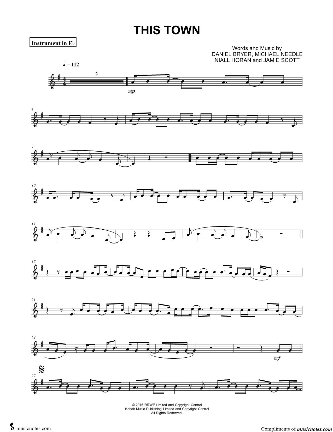 Collection: This Town - Eb Instrument & Piano