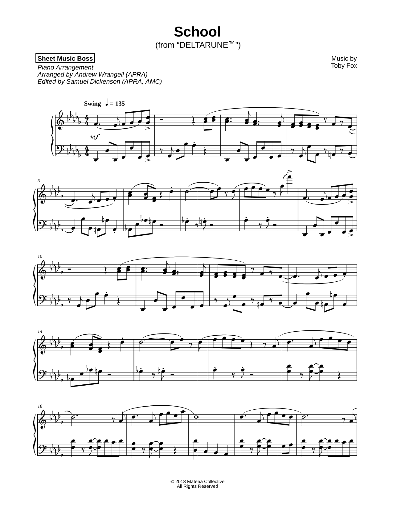 Collection: Deltarune Piano Favourites