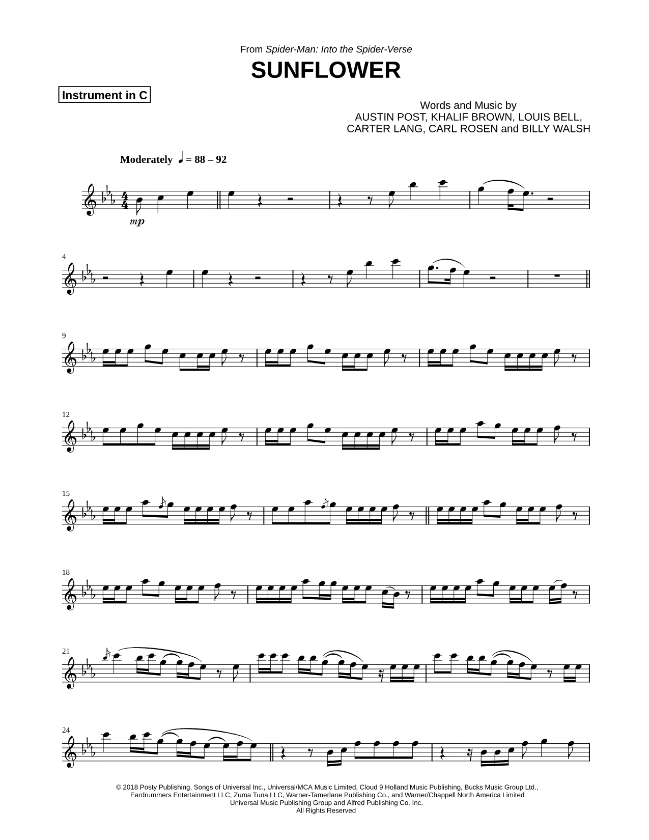 Collection: Sunflower - C Instrument & Piano