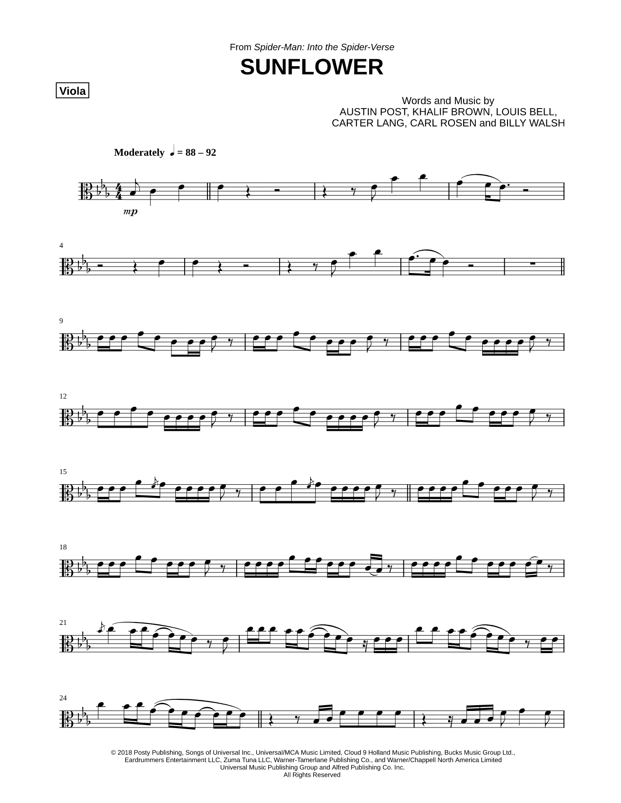 Collection: Sunflower - Viola & Piano