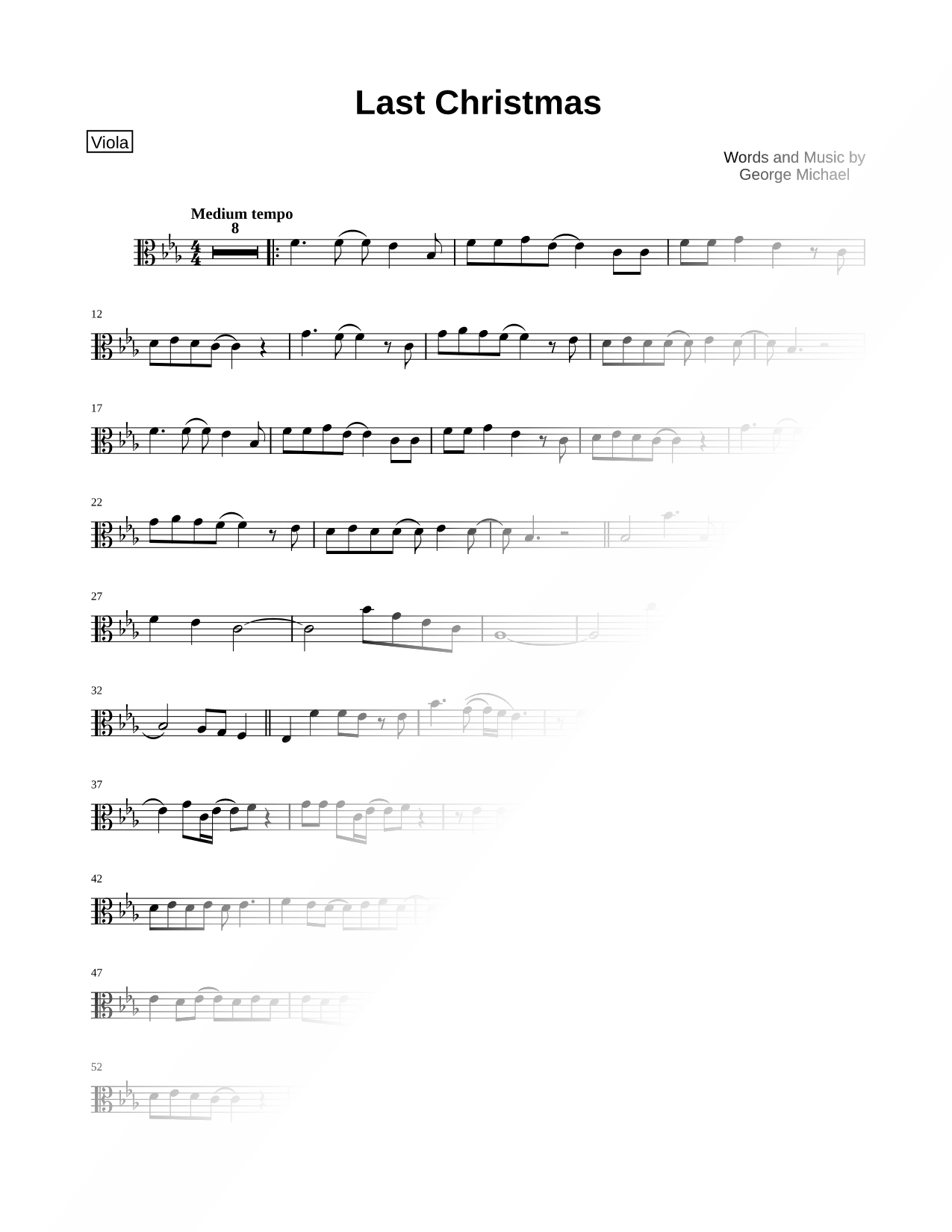 Collection: Last Christmas - Viola & Piano