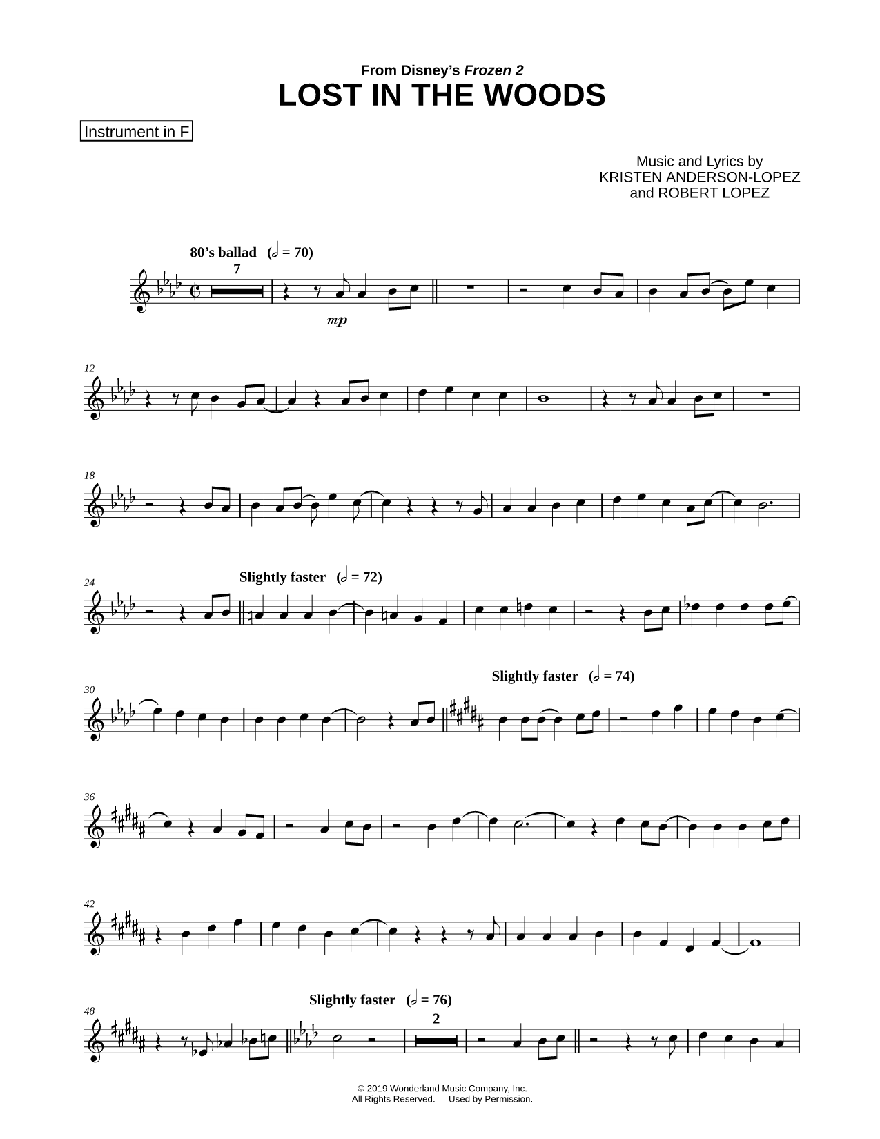 Collection: Lost in the Woods - F Instrument & Piano