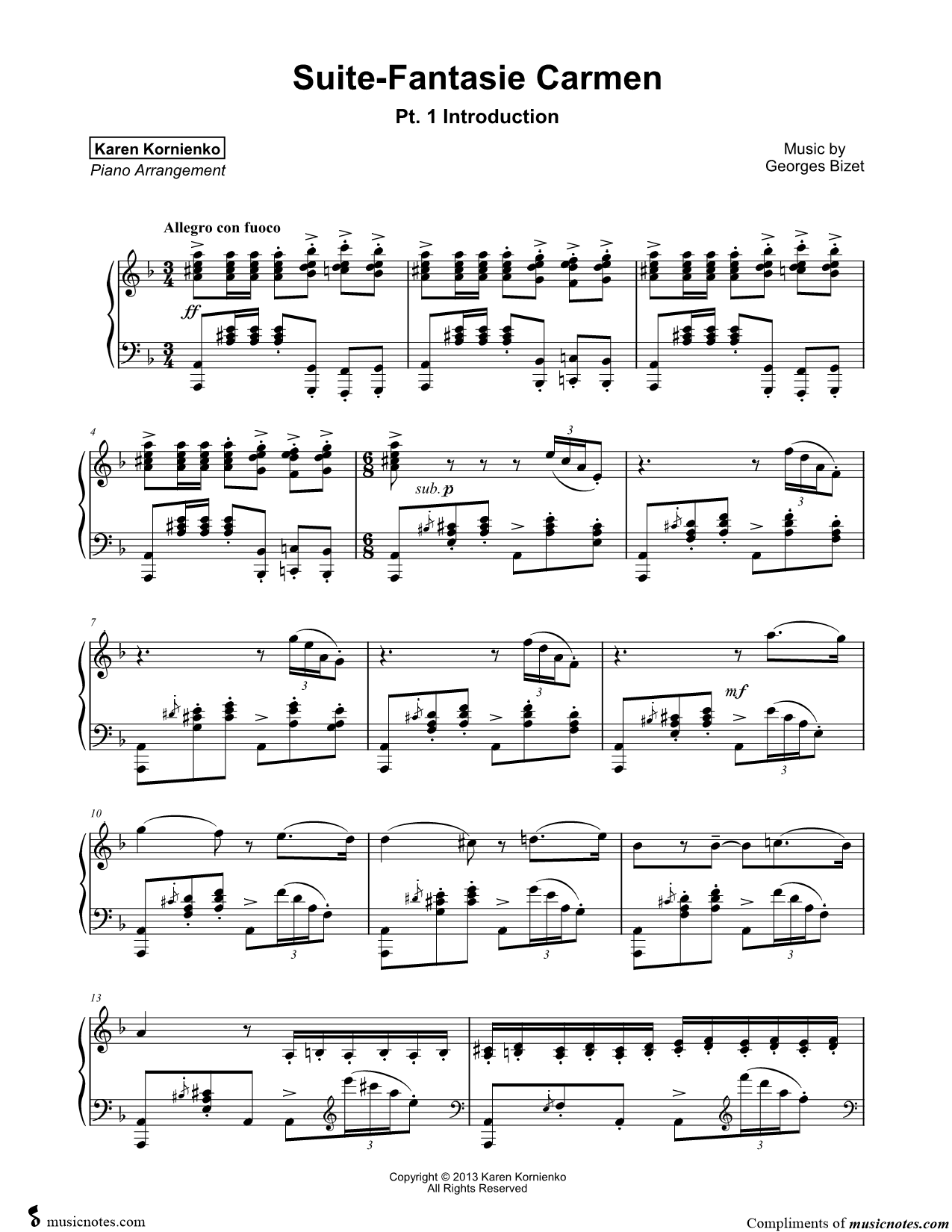 Collection: Carmen Suite
