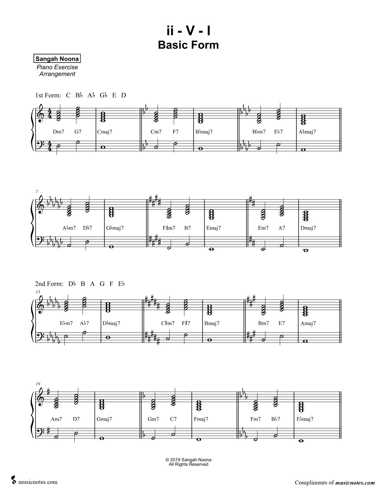 Collection: ii - V - I : Chord Progression Forms