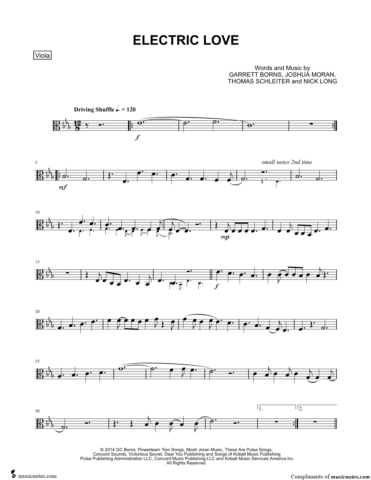 Collection: Electric Love - Viola & Piano