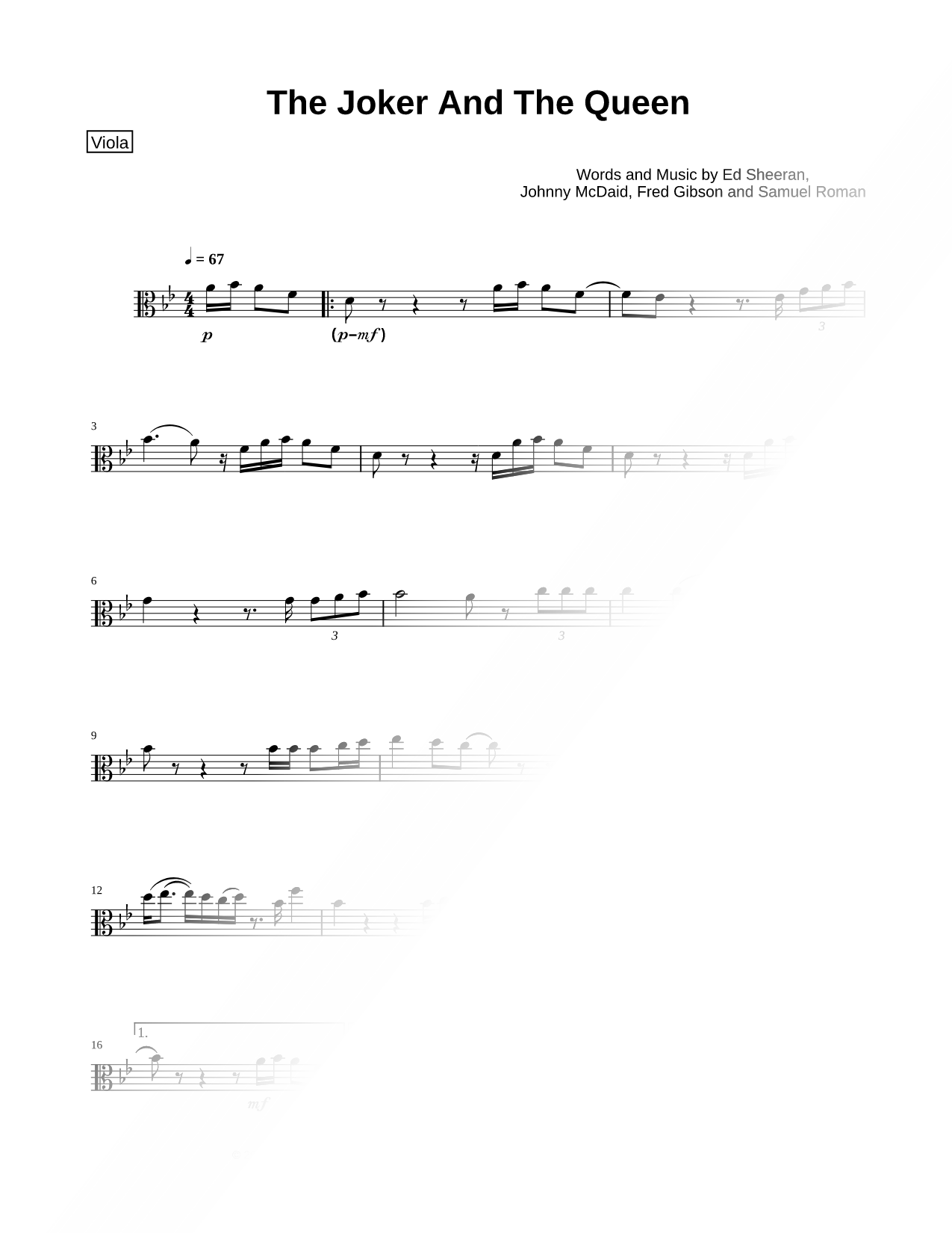 Collection: The Joker and the Queen - Viola & Piano