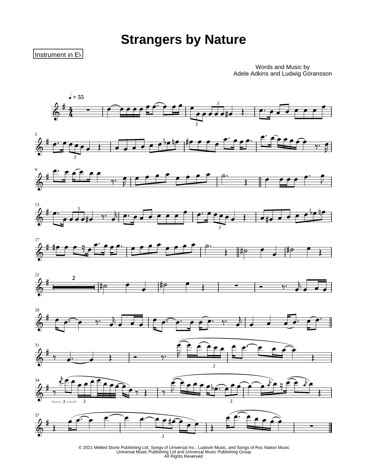 Collection: Strangers by Nature - Eb Instrument & Piano