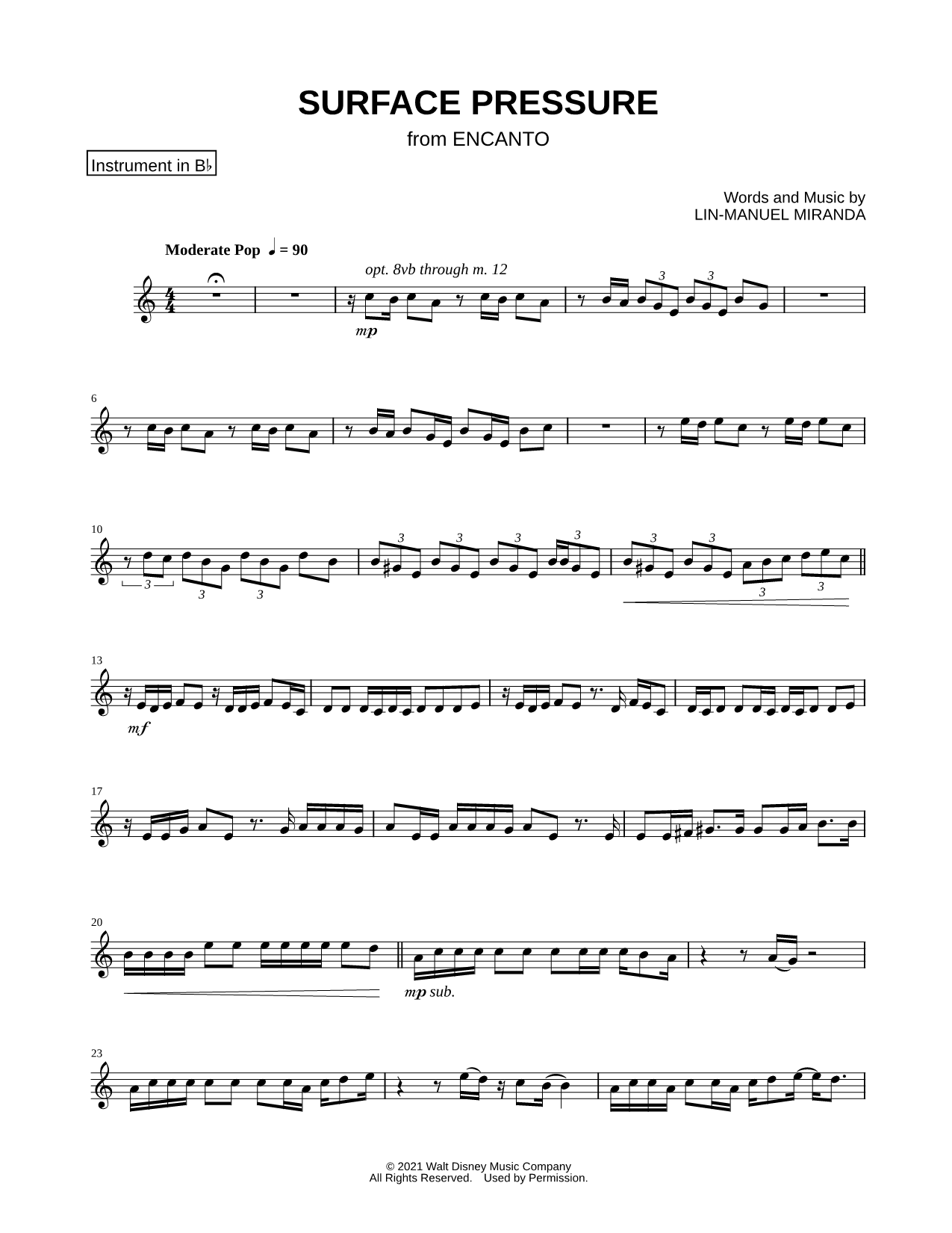 Collection: Surfact Pressure - Bb Instrument & Piano