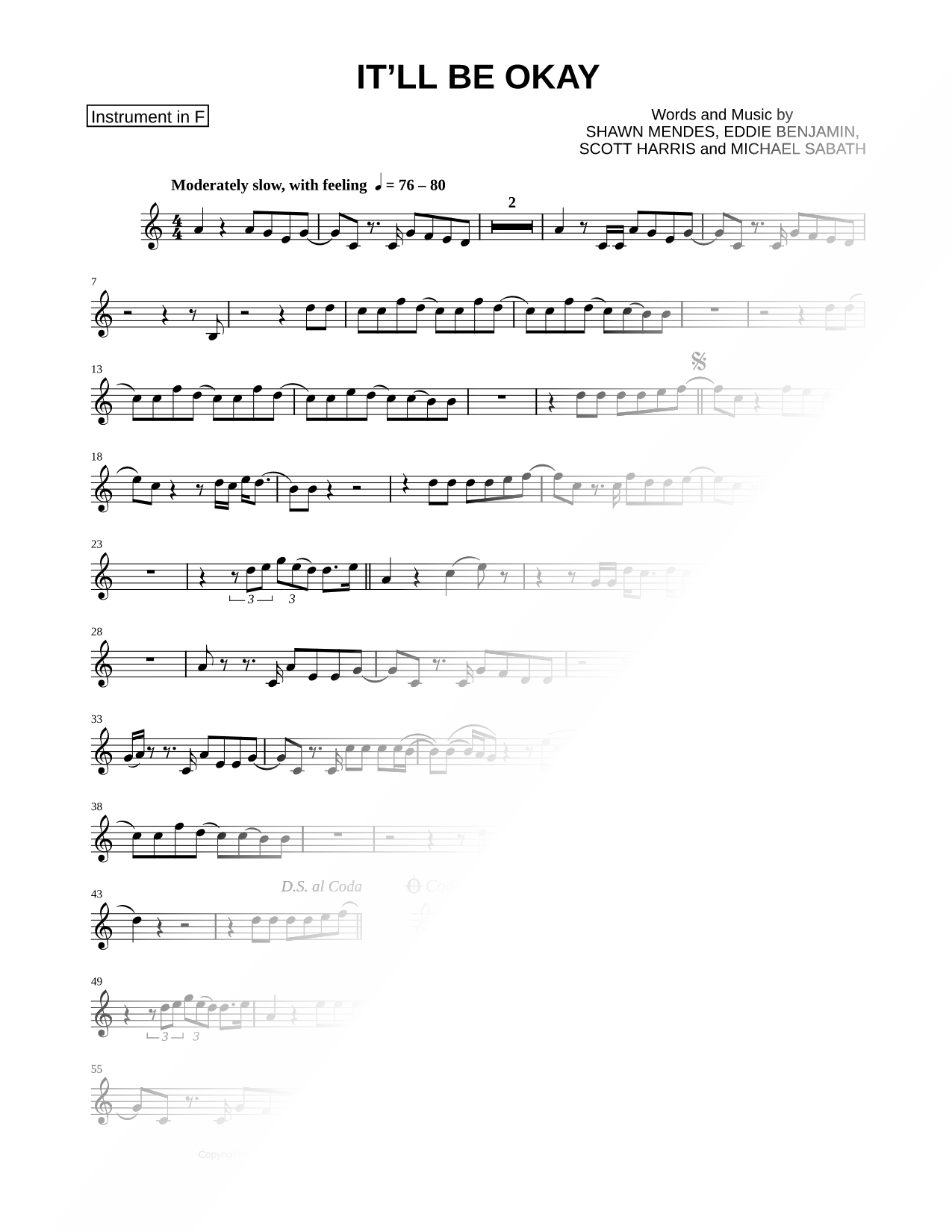 Collection: It'll Be Okay - F Instrument & Piano