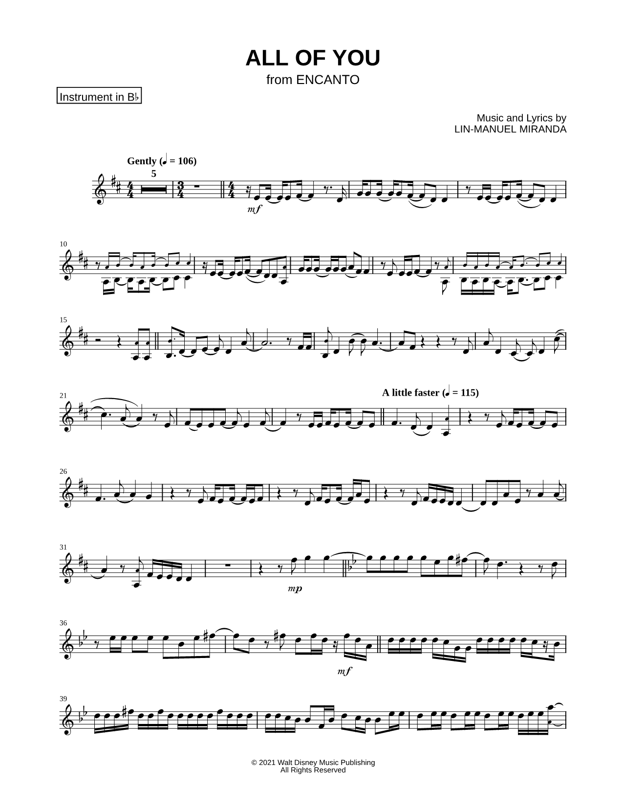 Collection: All of You - Bb Instrument & Piano