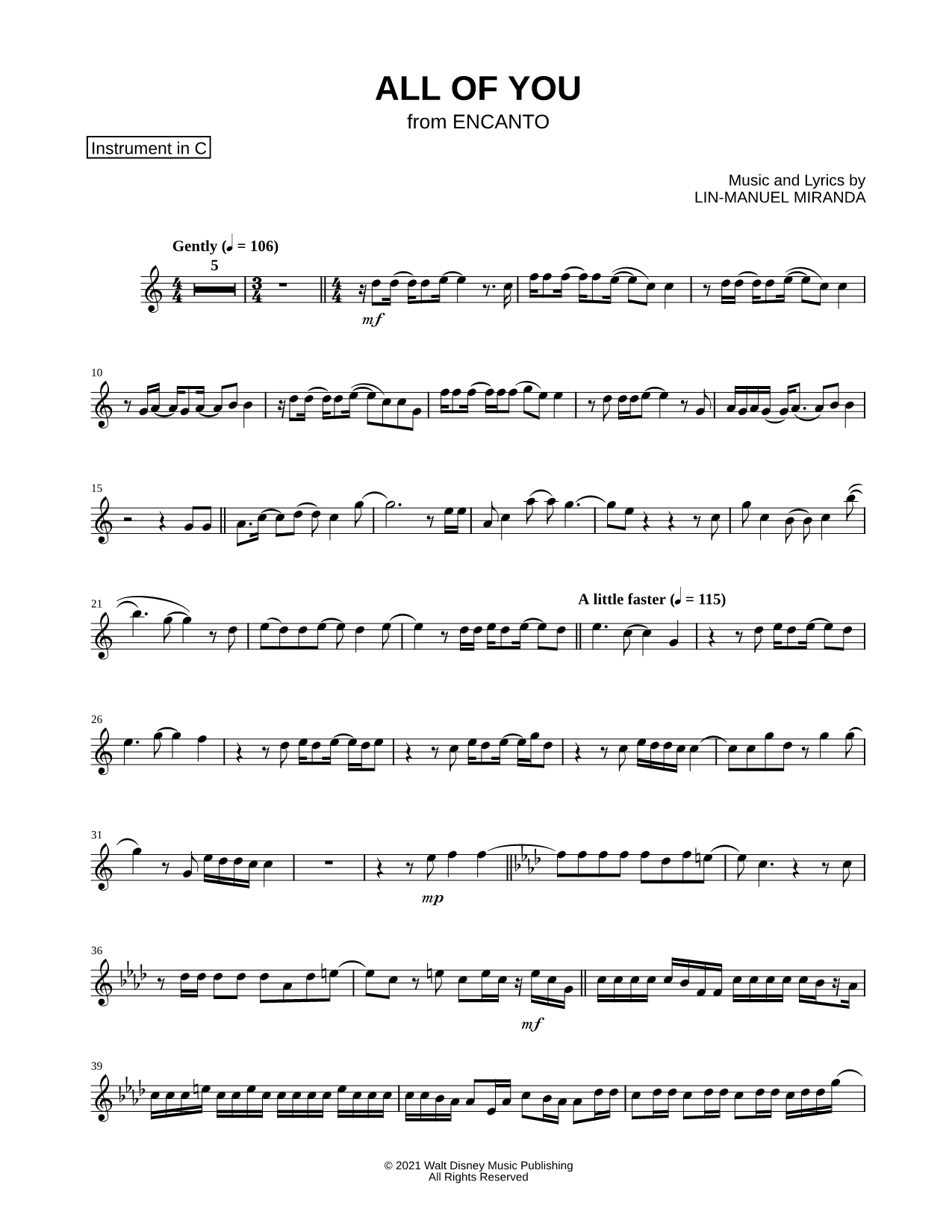 Collection: All of You - C Instrument & Piano