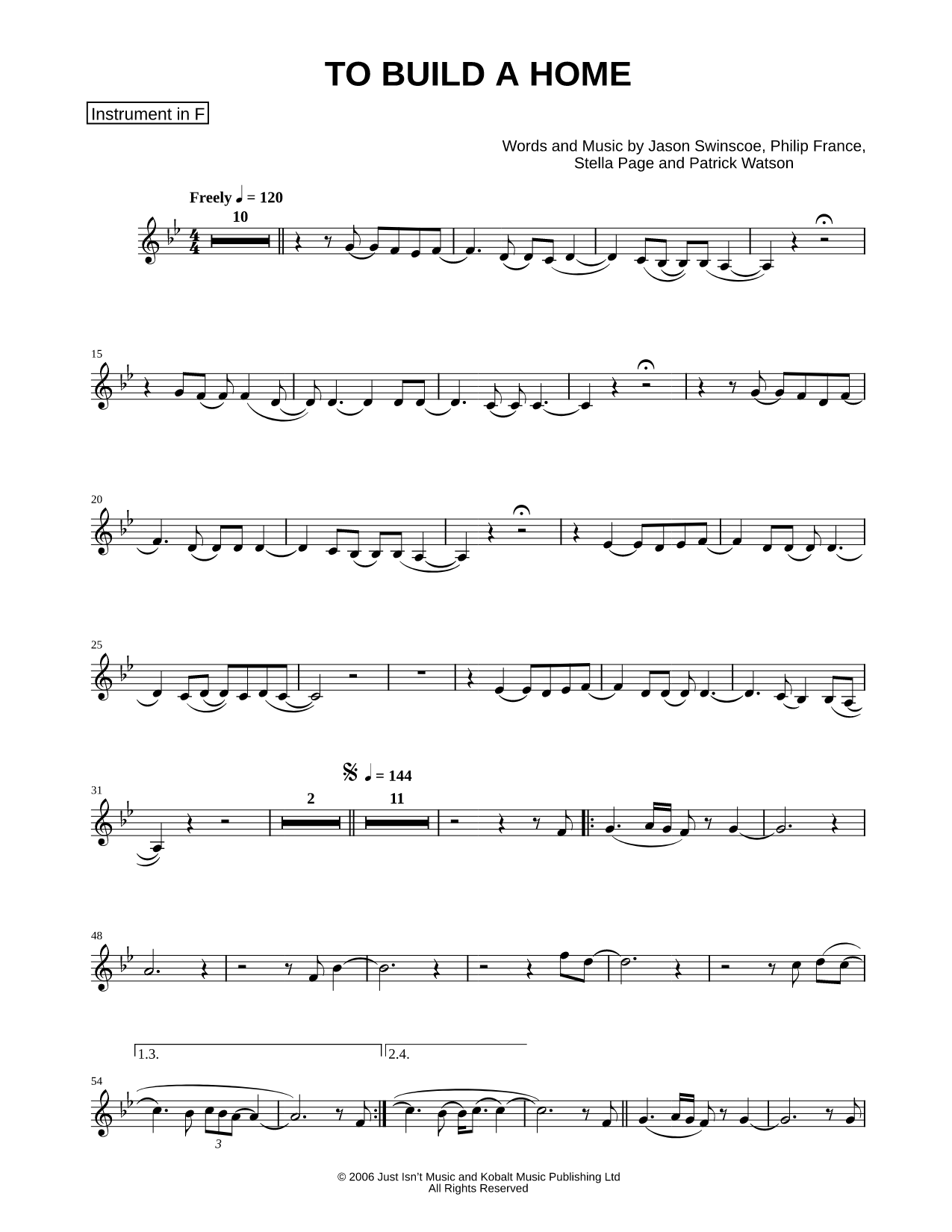Collection: To Build a Home - F Instrument & Piano