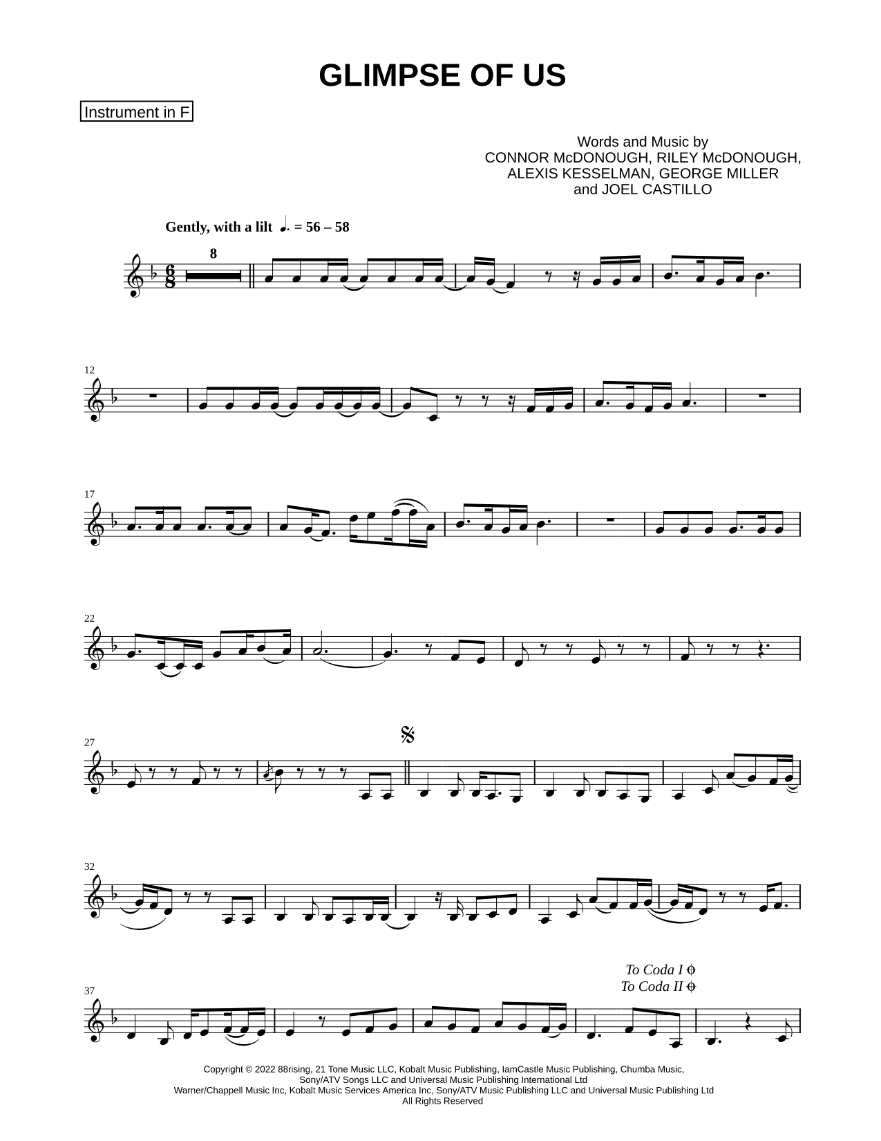 Collection: Glimpse of Us - F Instrument & Piano
