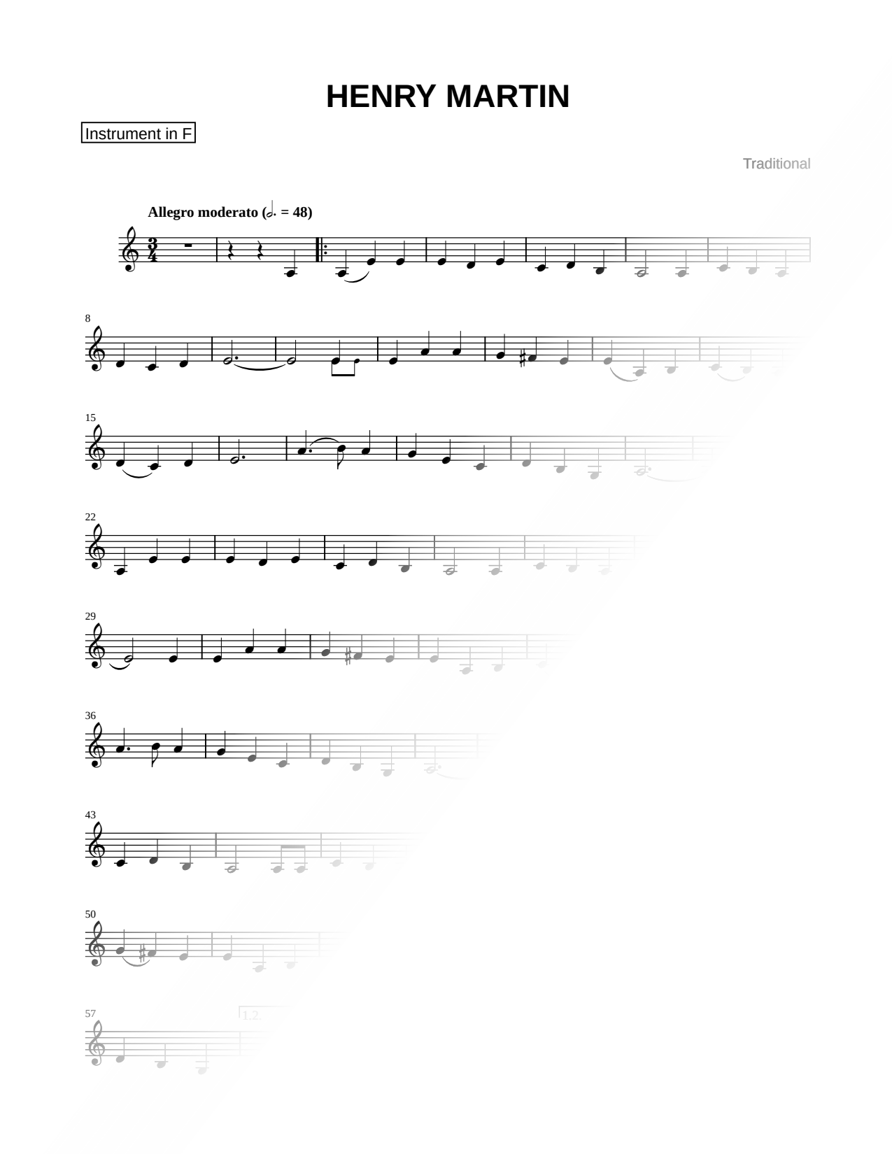 Collection: Henry Martin - F Instrument & Piano