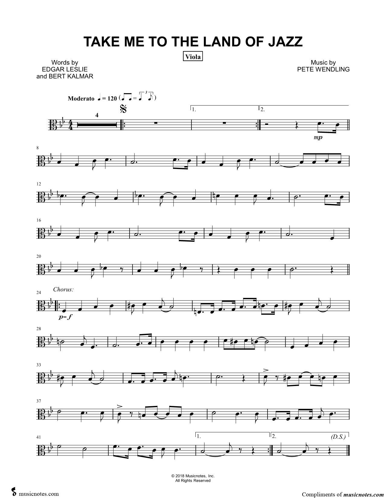 Collection: Take Me to the Land of Jazz - Viola & Piano