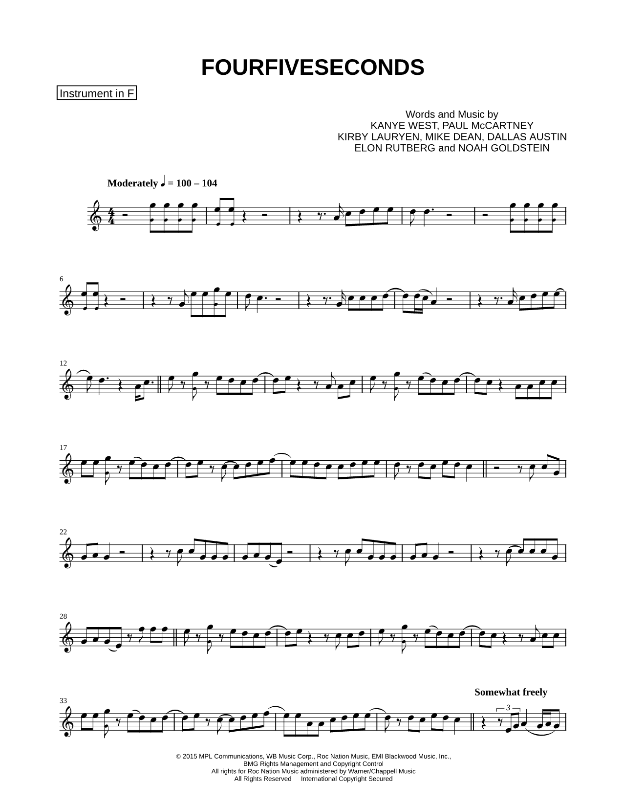 Collection: FourFiveSeconds - F Instrument & Piano