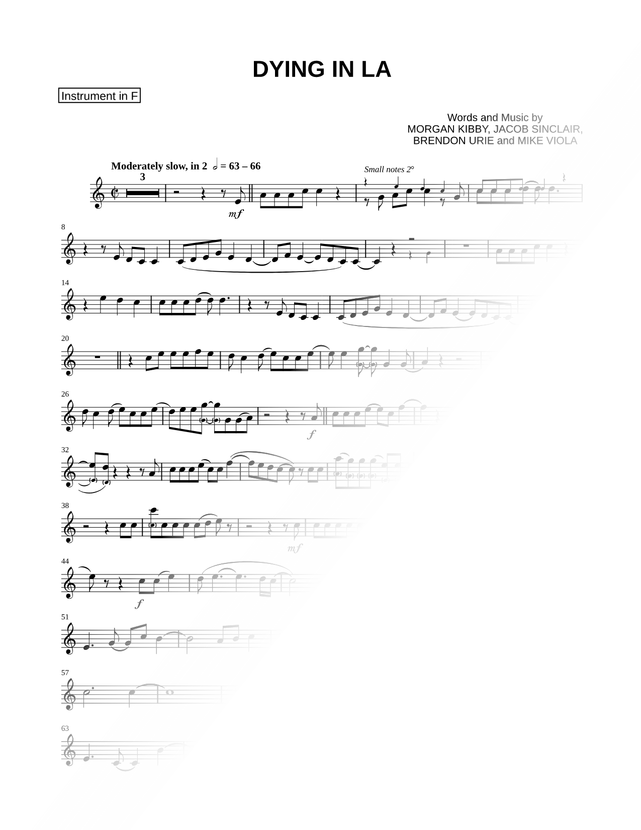 Collection: Dying in LA - F Instrument & Piano