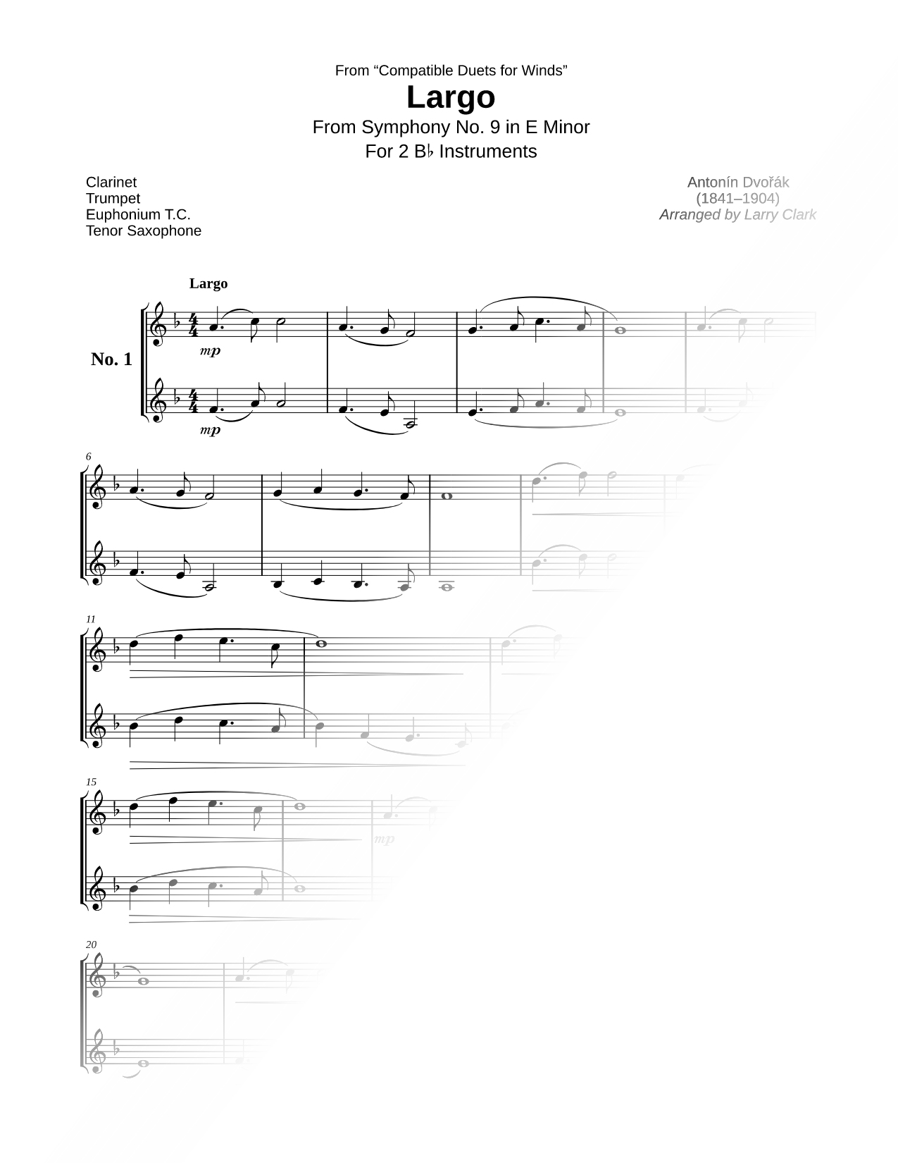 Compatible Duets For Winds - Bb Instruments