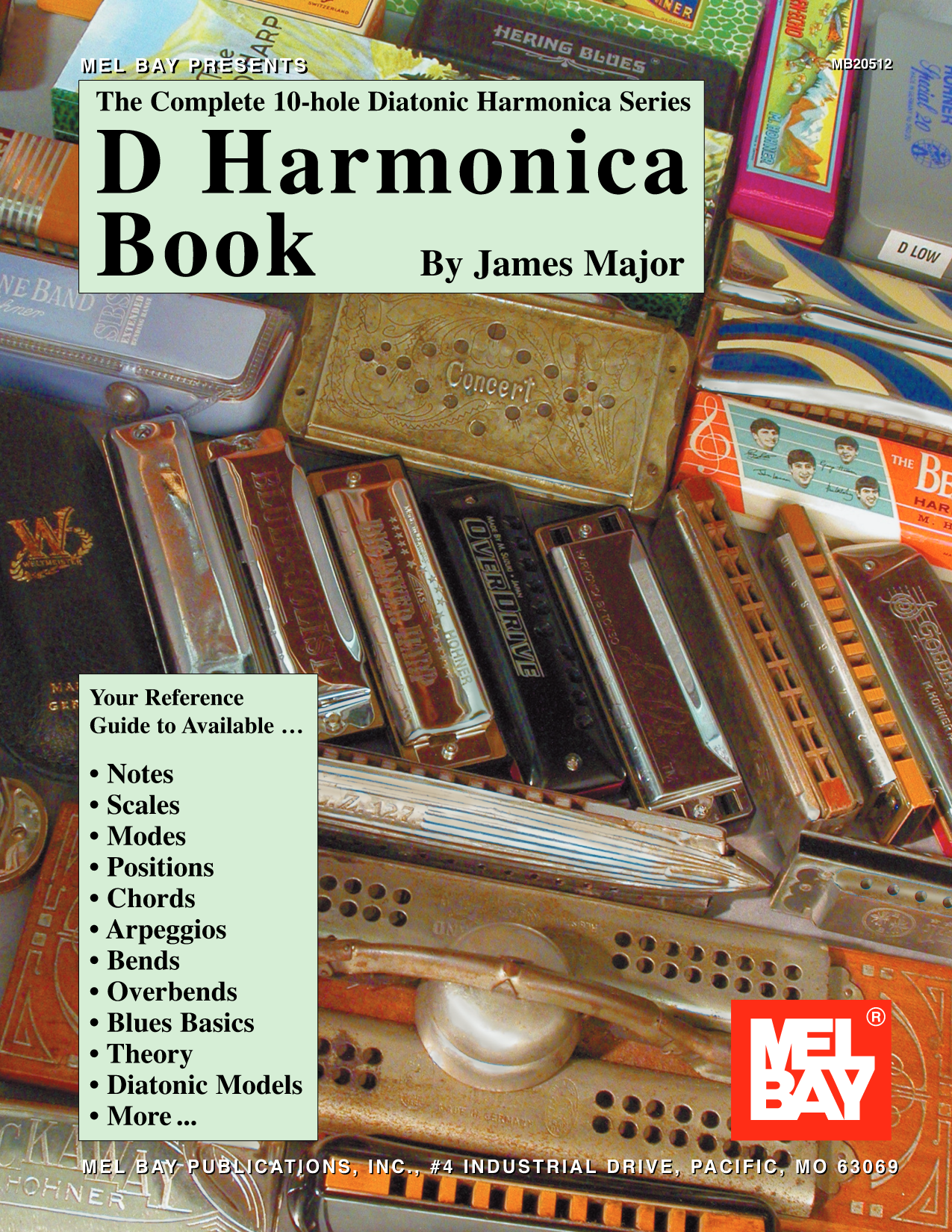 Complete 10-Hole Diatonic Harmonica Series: D Harmonica Book