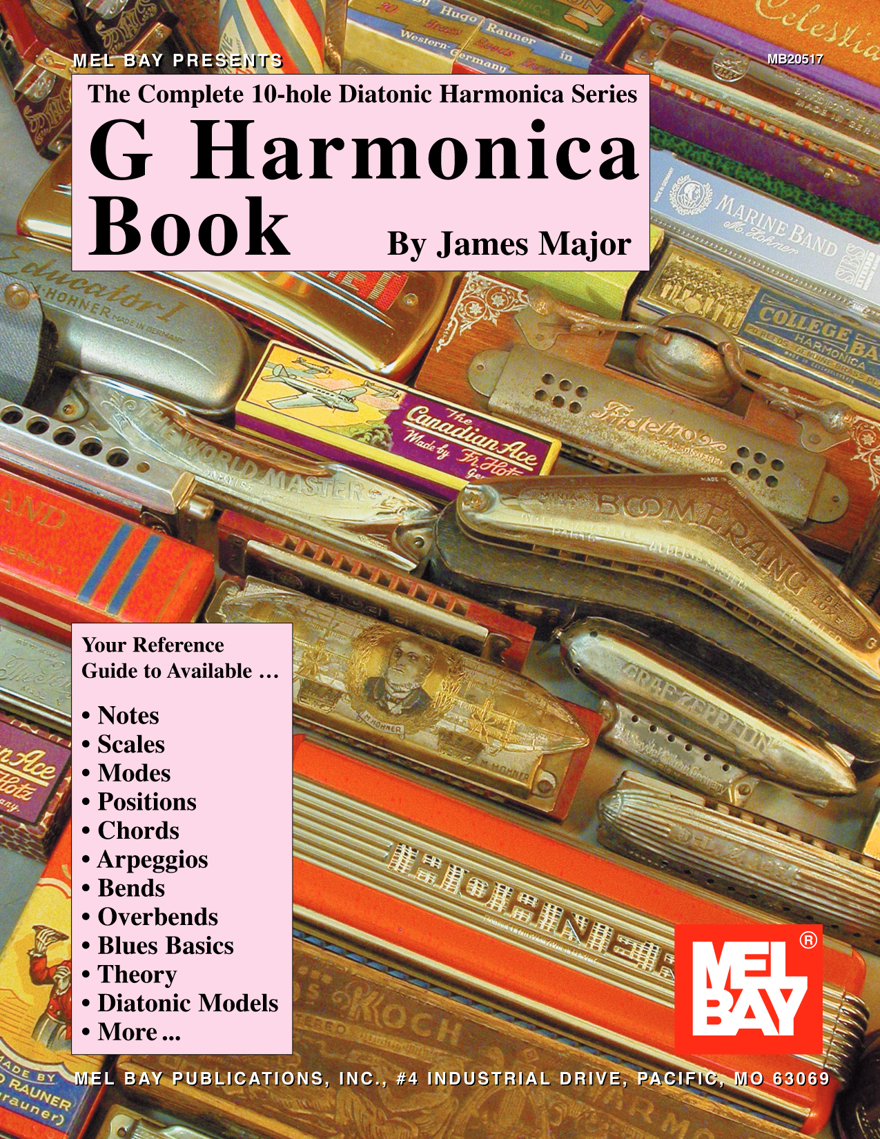 Complete 10-Hole Diatonic Harmonica Series: G Harmonica Book