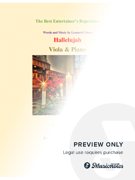 "Hallelujah" for Viola and Piano