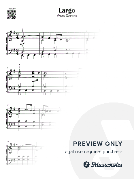 Largo from Xerxes by Georg Friedrich Handel