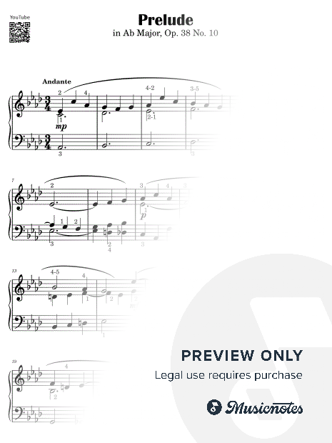 Prelude in Ab Major Op. 38 No. 10 I Wladyslaw Zelenski [Easy Church Organ without Pedals]