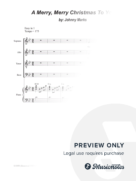 A Merry, Merry Christmas To You (SATB)