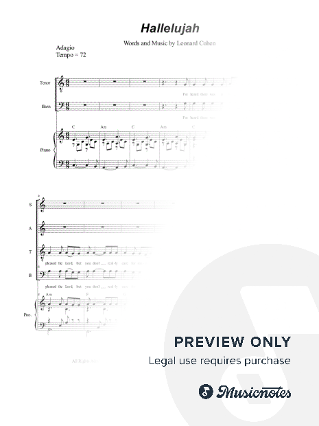 Hallelujah (SATB)