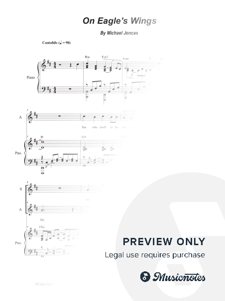 On Eagle's Wings (Duet for Soprano and Alto solo)