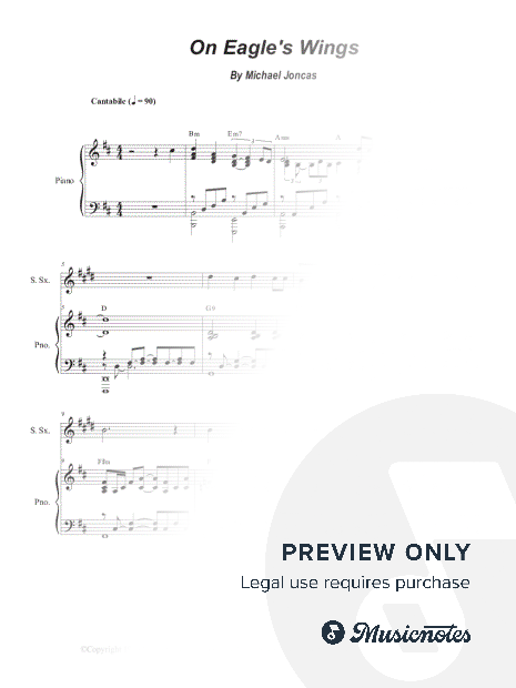 On Eagle's Wings (Soprano Saxophone and Piano)