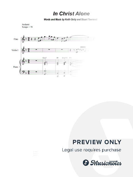 In Christ Alone (String Quartet and Piano)