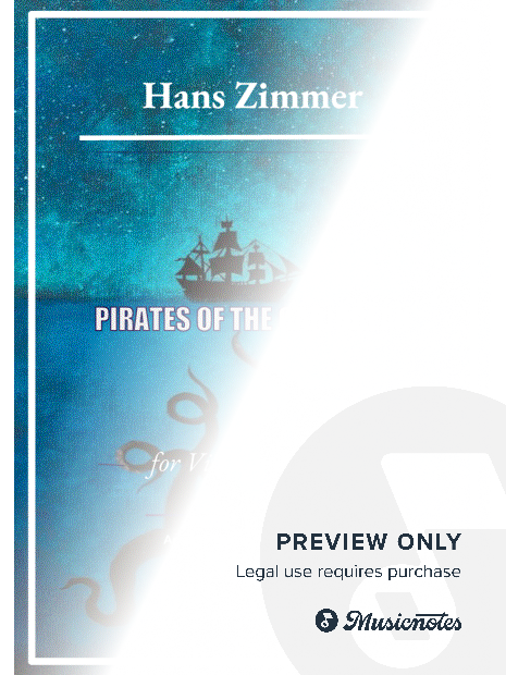 He's a Pirate - Viola and Piano (Full Score and Parts)