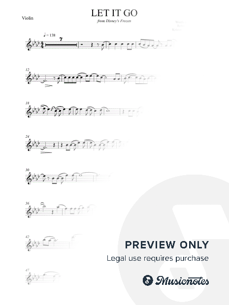 Let It Go - Frozen (Advanced Violin)