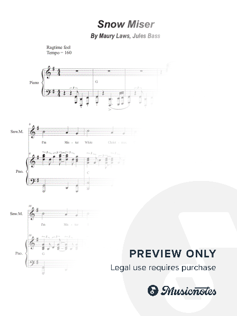 Snow Miser (Vocal solo with Unison choir)
