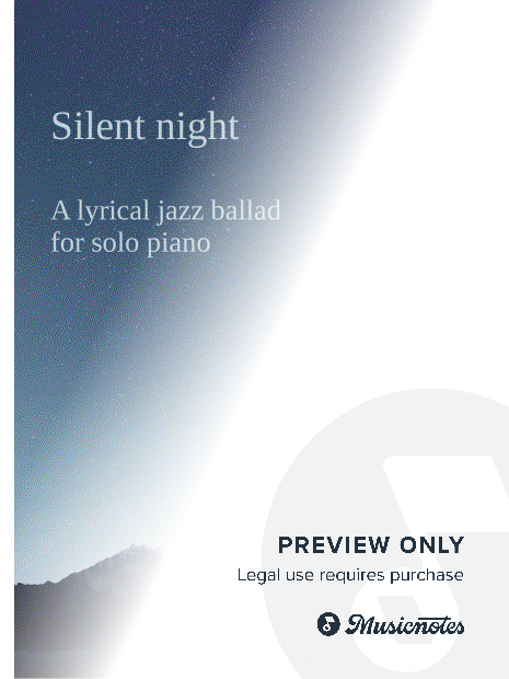 Silent Night for lyrical jazz piano